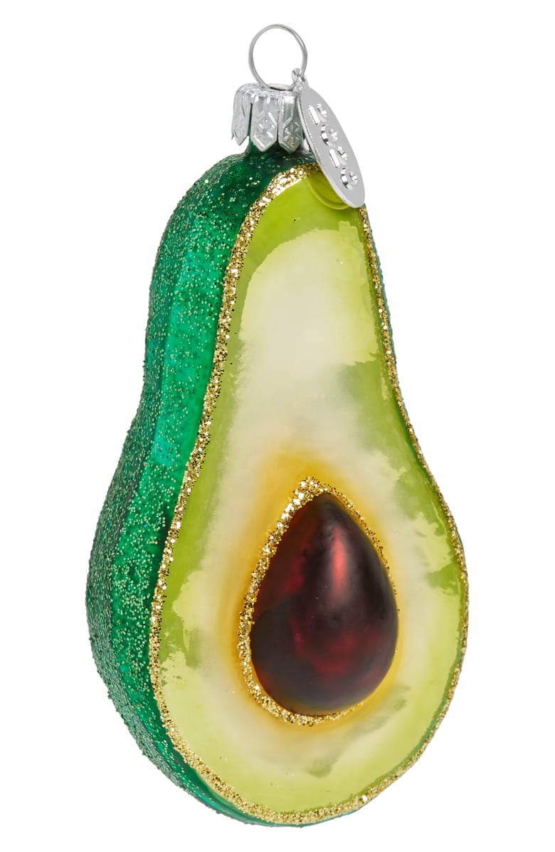 Avocado Glass Ornament