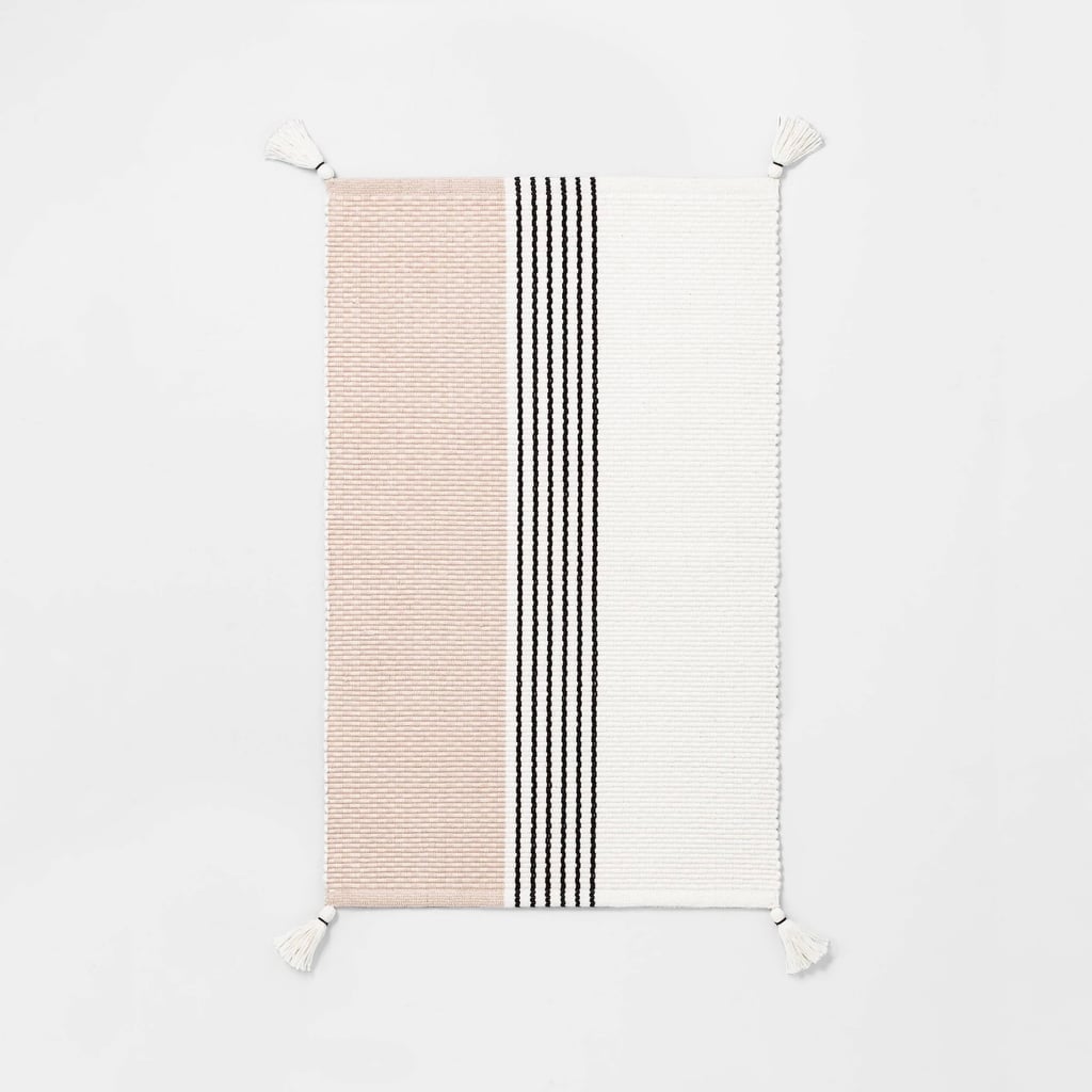 Stripe Tassel Bath Rug