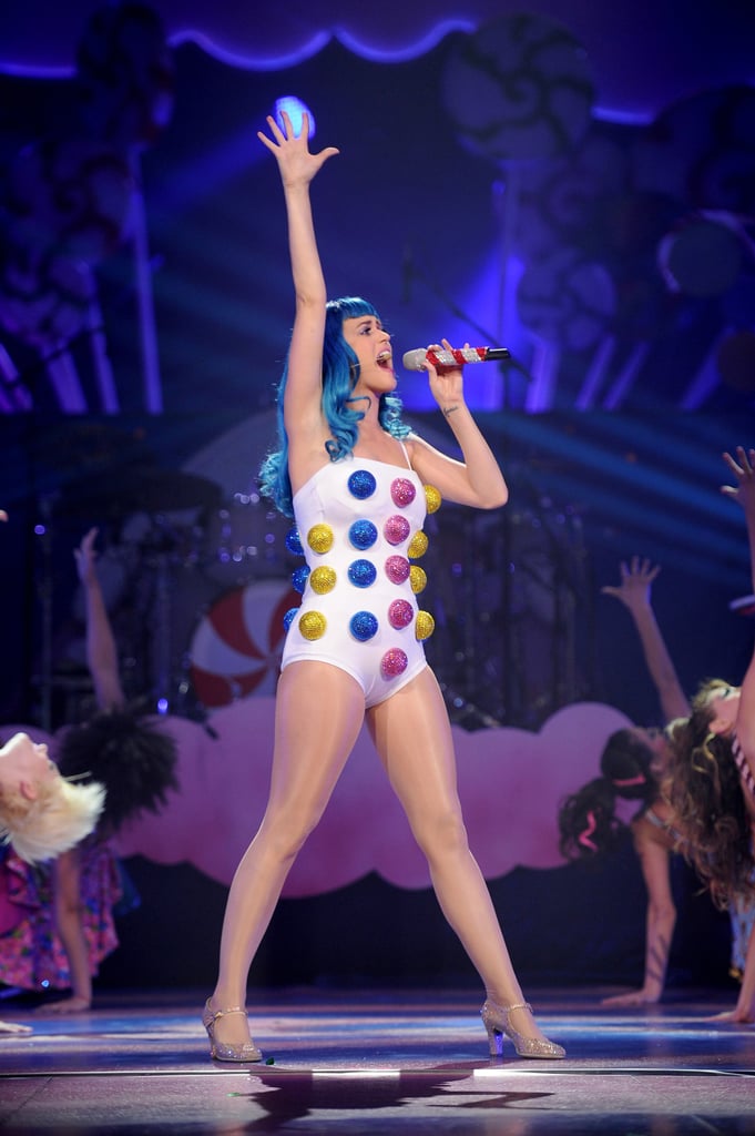 Katy Perry's Light-Up Candy Leotard on the California Dreams Tour in 2011