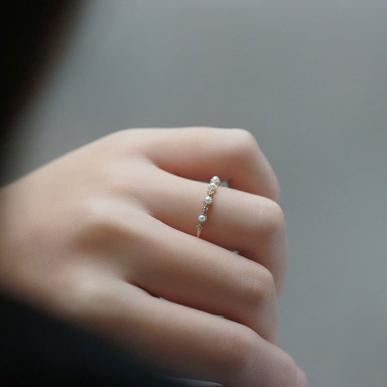 Minimalist Pearl Ring