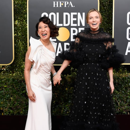 Sandra Oh and Jodie Comer at 2019 Golden Globes