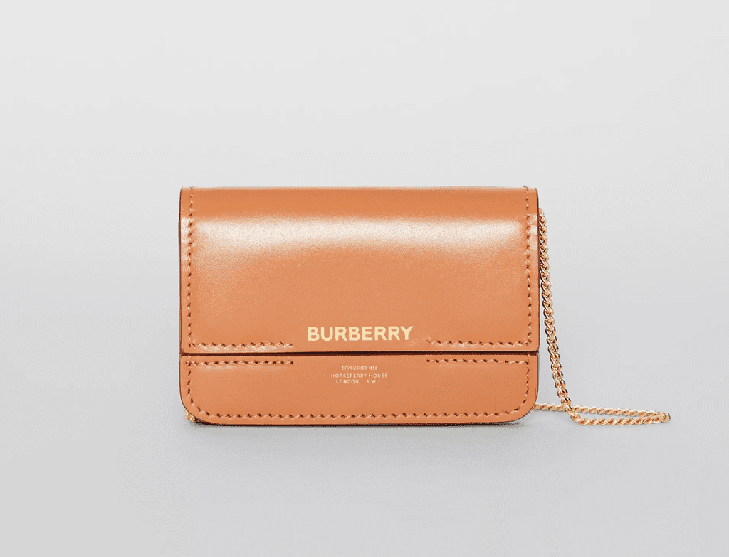 Horseferry Print Card Case with Detachable Strap by Burberry