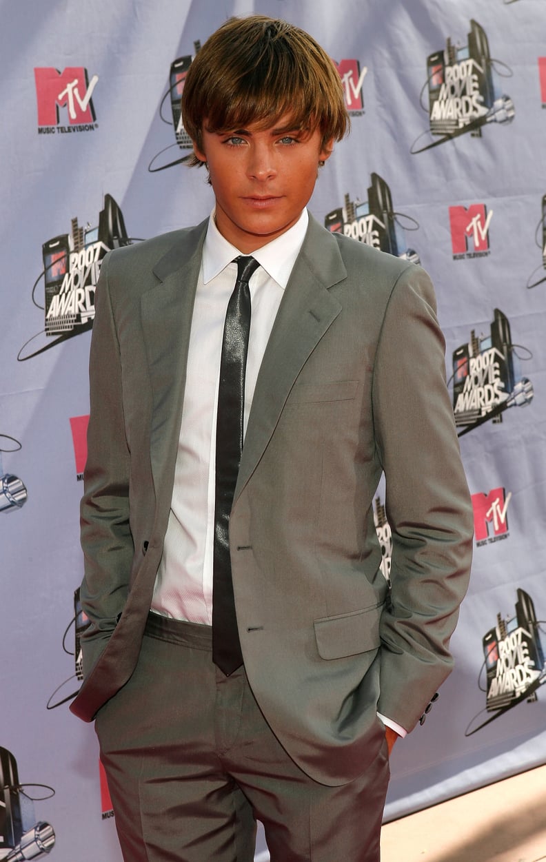 Zac made his MTV Movie Awards debut in 2007 with this dapper (and tan!) look.