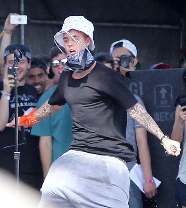 Justin Bieber at Coachella 2014 POPSUGAR Celebrity Photo 4