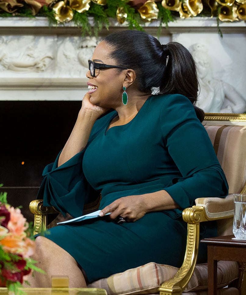 Oprah s brandon maxwell dress for michelle obama interview popsugar