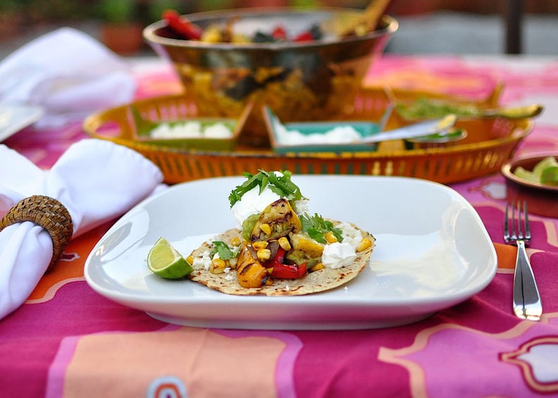 Grilled Vegetable Tacos With Guacamole