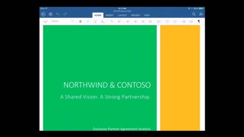 Word, Office For iPad