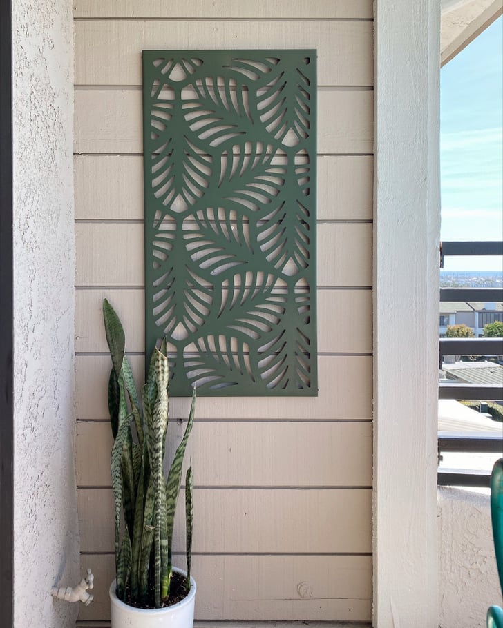 Etsy Palm Metal Wall Decor PalmLeaf Decor Products POPSUGAR Home