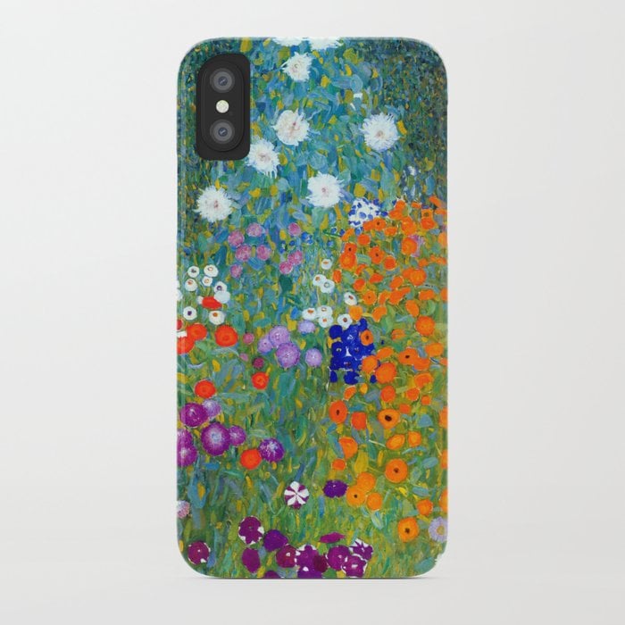 Gustav Klimt Flower Garden iPhone Case