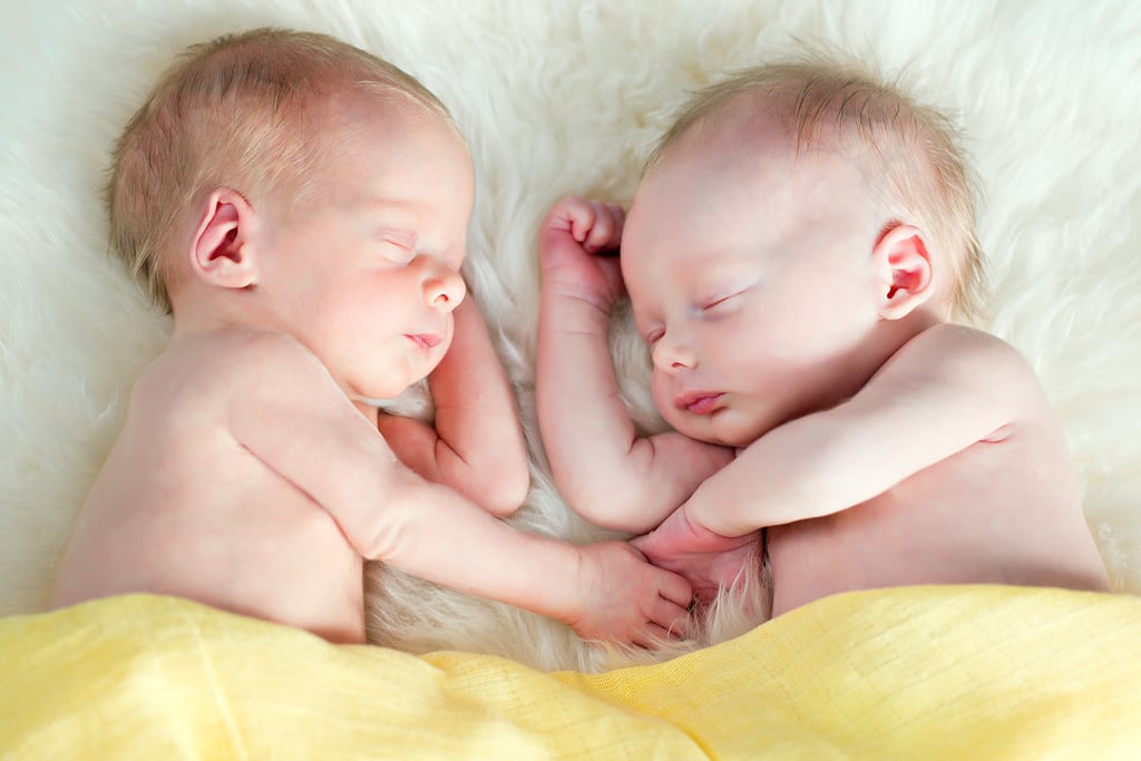 Twins begin to interact early in the second trimester: Twins have been documented intentionally interacting with one another as early as 14 weeks into a pregnancy — their special bond begins as fetuses!
Moms of twins tend to be taller: The link between tall women and twin births may be connected to an insulin growth factor that increases ovulation. 
Central Africa has the highest birthrate of twins: Benin, a country in central Africa, sees more than 27 twin births per 1000 live births. Wow!
Twins can be mirror images of one another: If identical twins develop facing one another, they may grow into mirror images. This could explain birthmarks on opposite sides, opposite handedness, and more.
The likelihood of having twins has increased more than 75 percent in three decades: Between 1980 and 2009, the American twin birthrate increased by 76 percent. If you've got a desire for twins, you're in luck!