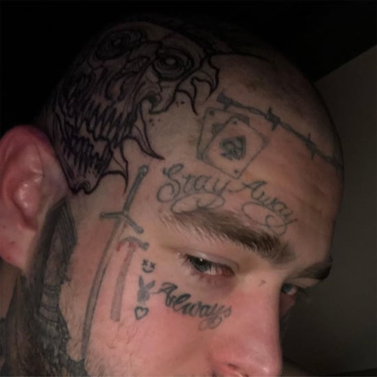Post Malone Shaved Head and Debuted New Skull Tattoo