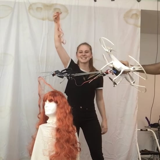 Woman Uses Drone to Cut Hair | Video
