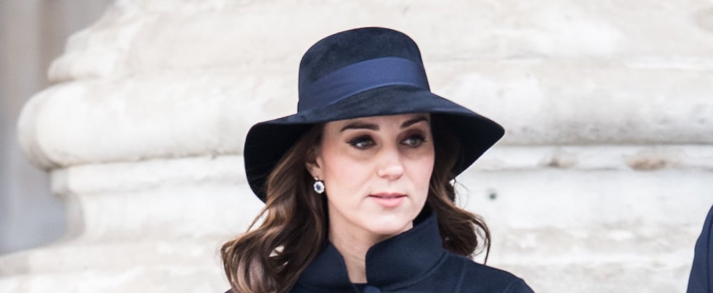 Kate Middleton Blue Carolina Herrera Coat