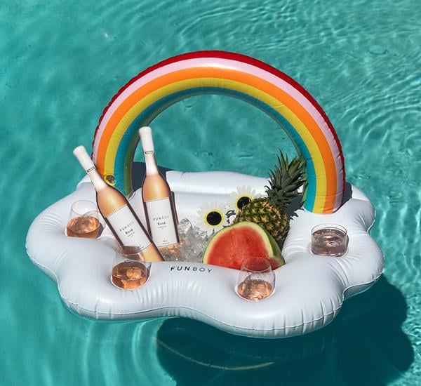 Funboy Rainbow Cloud Floating Drink Station