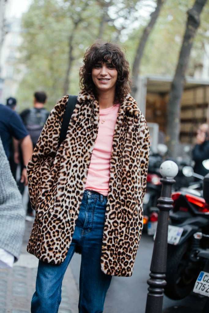 Style Your Leopard-Print Coat With: A Bright T-Shirt and Jeans