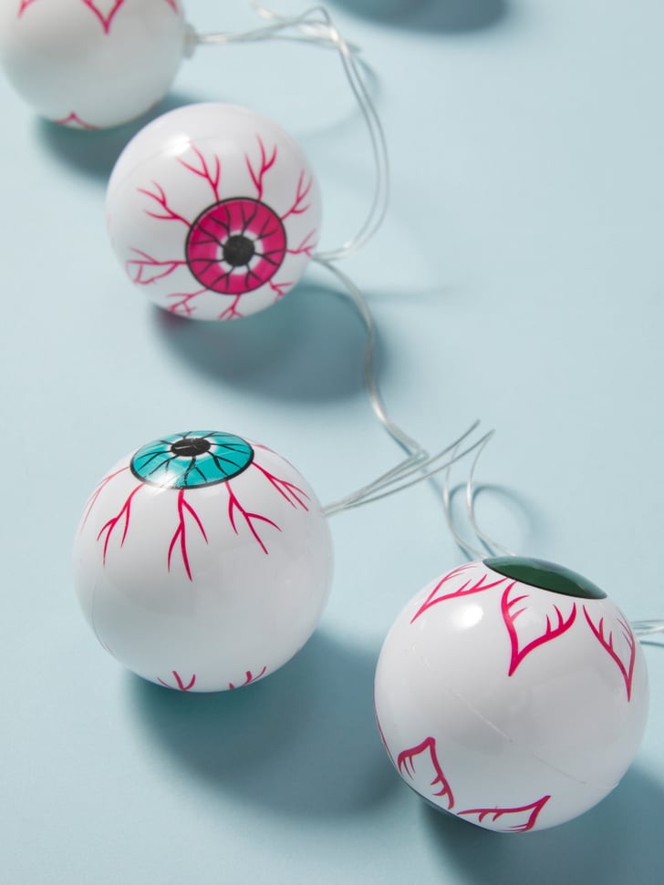 A Spooky Garland Plastic Light Up Eyeball Garland Best Halloween