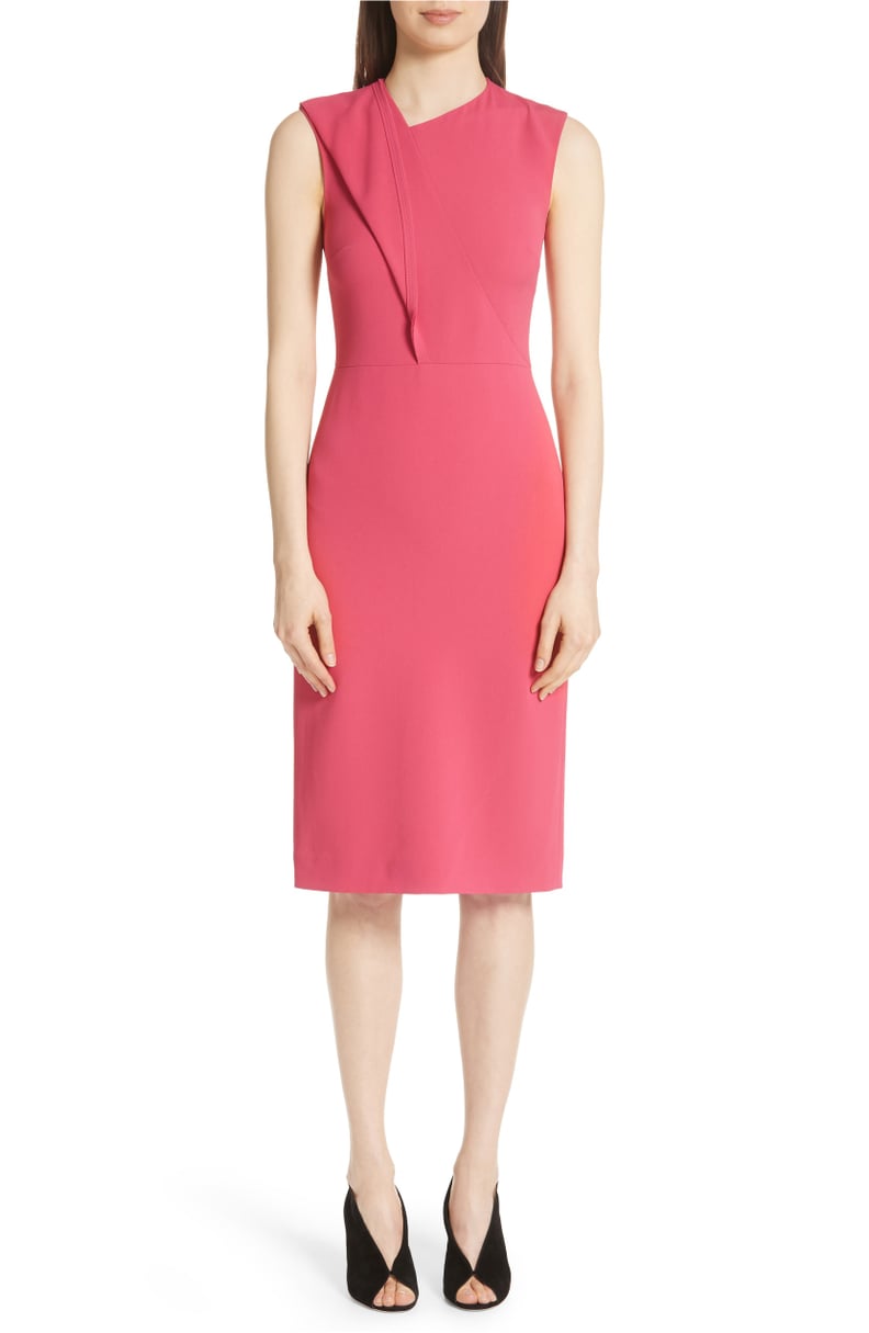 Jason Wu Fold Detail Compact Crepe Dress