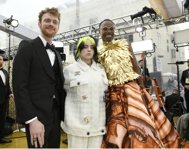 Finneas O'Connell, Billie Eilish, and Billy Porter at the 2020 Oscars