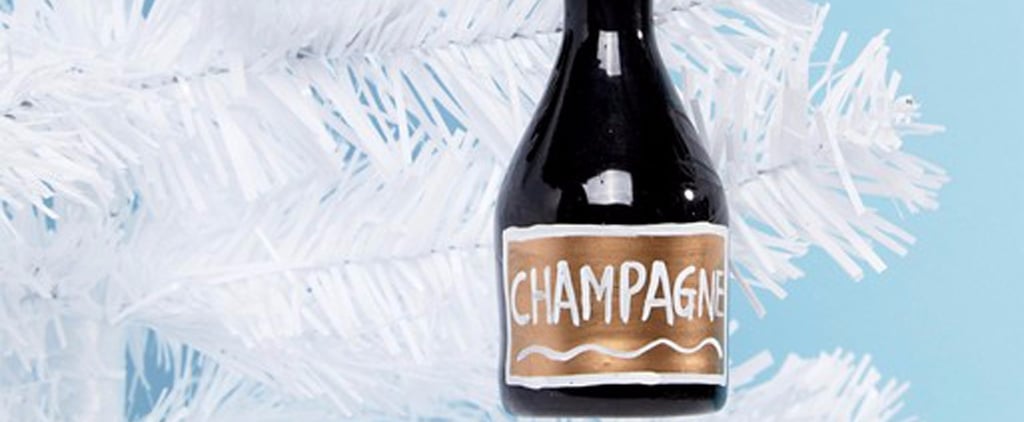 Champagne Bottle Christmas Ornament