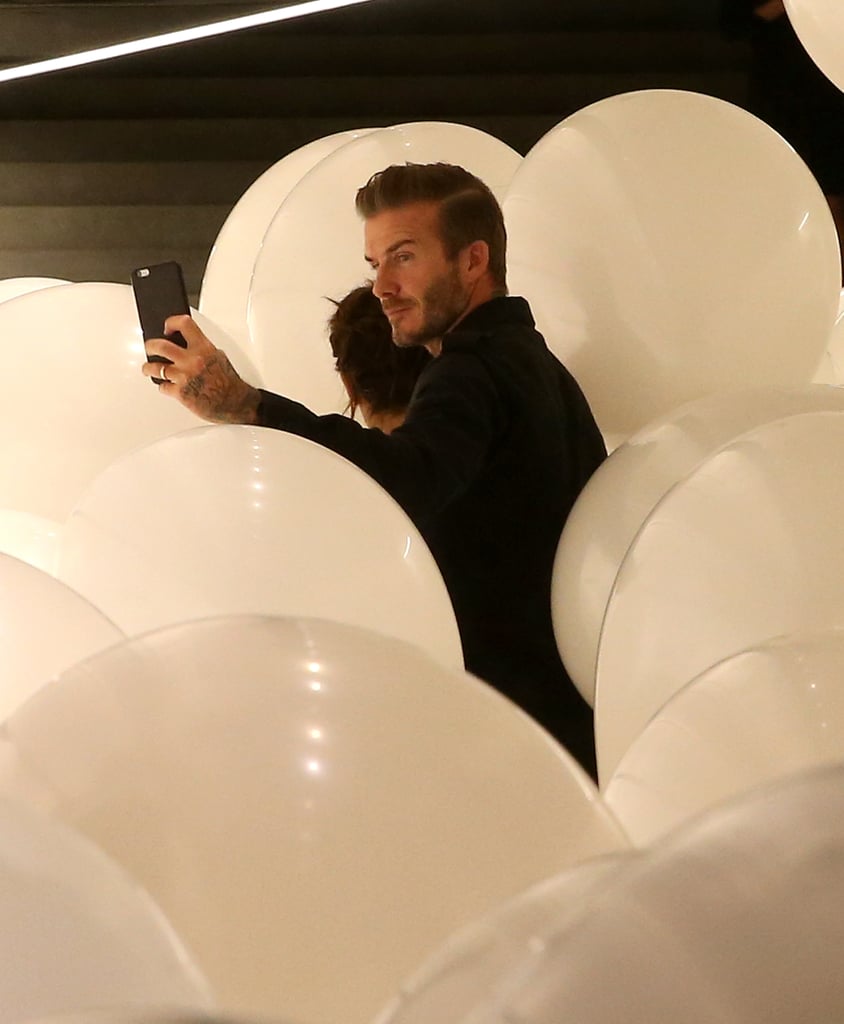 David and Victoria Beckham at Her Store in London