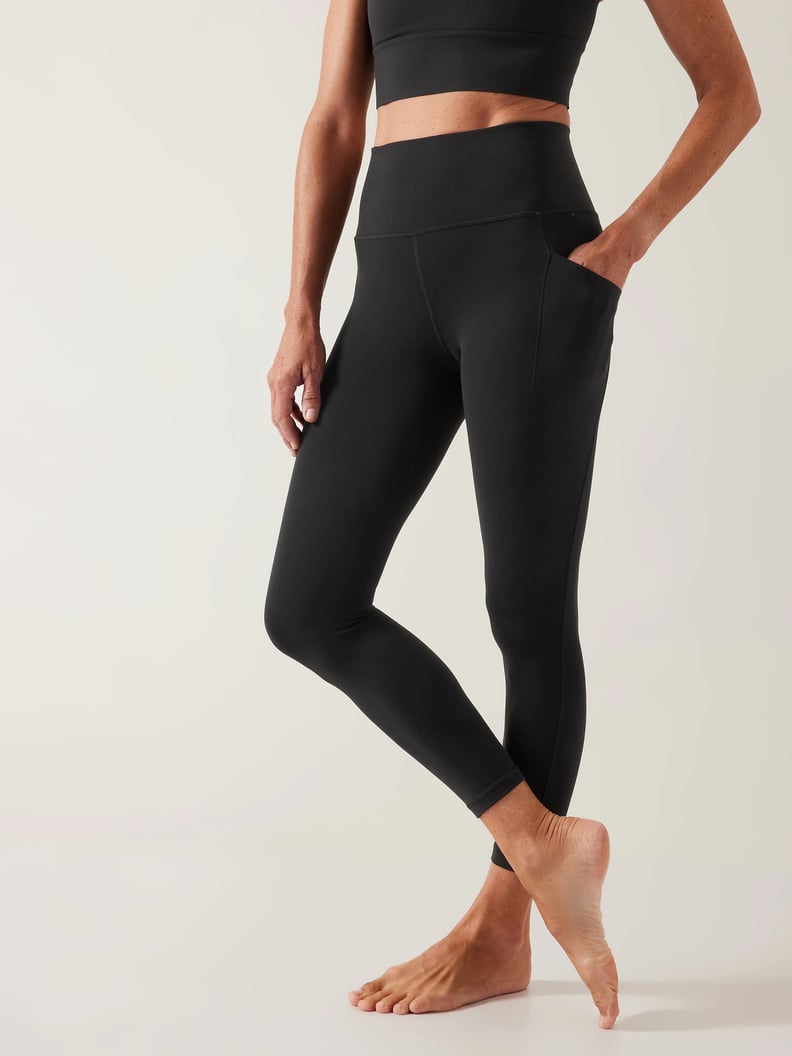 Athleta Headlands Hybrid Trek Pants Tight High Waist Black Hiking