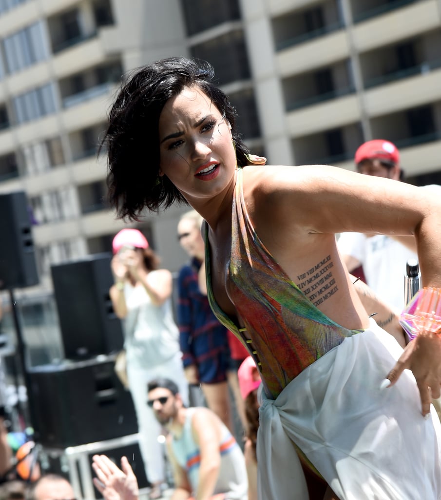 Demi Lovato Falls at KIIS FM Pool Party | Photos and Video