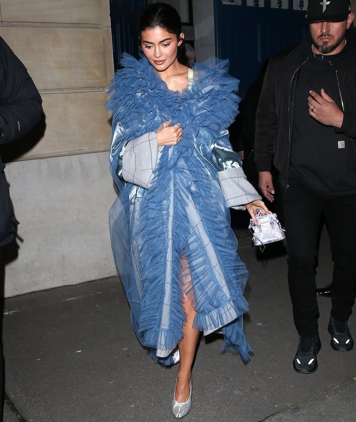 Kylie Jenner's Margiela Minidress and Crystal Heels