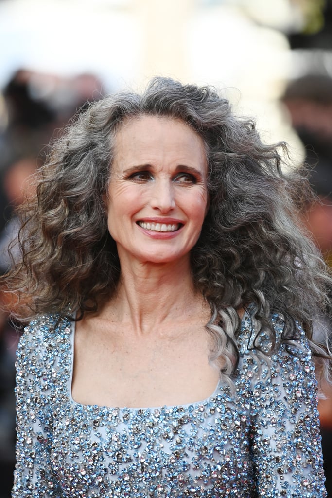 Andie MacDowell Debuts Gray Hair at Cannes Film Festival