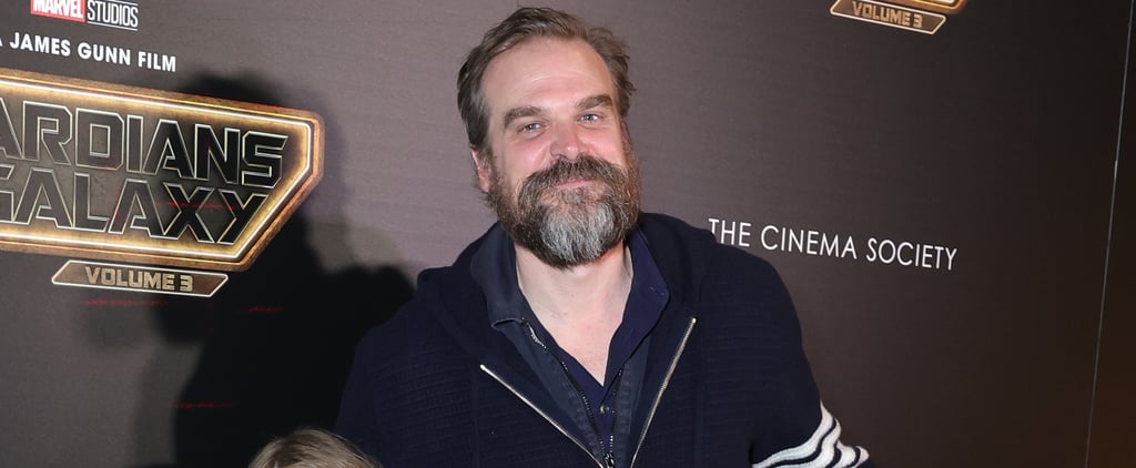 David Harbour & Kids at Guardians of the Galaxy 3 Premiere