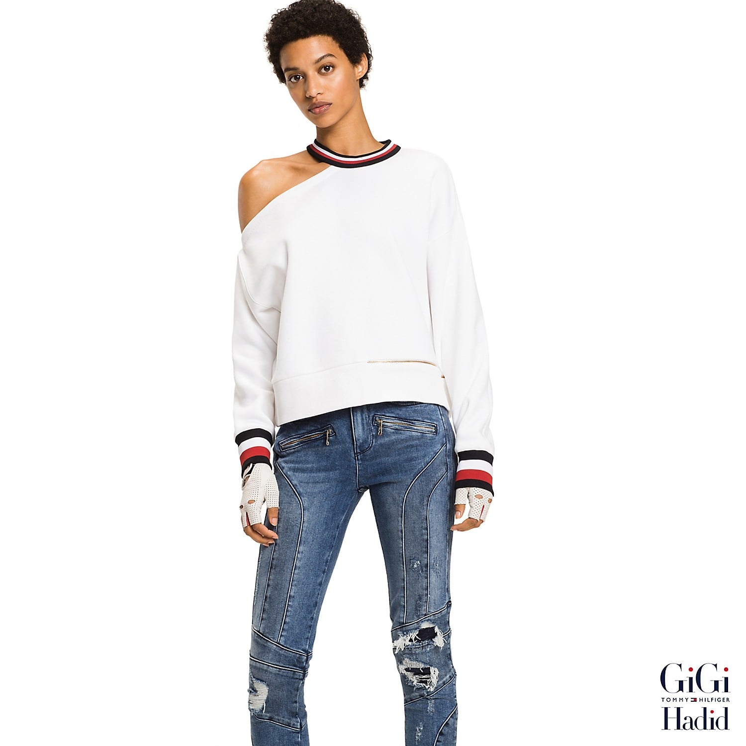 Gigi Sweatshirt ($140) | Shop Every Single Piece From Gigi Hadid x Tommy Hilfiger's Final Collection | POPSUGAR Fashion Photo 18
