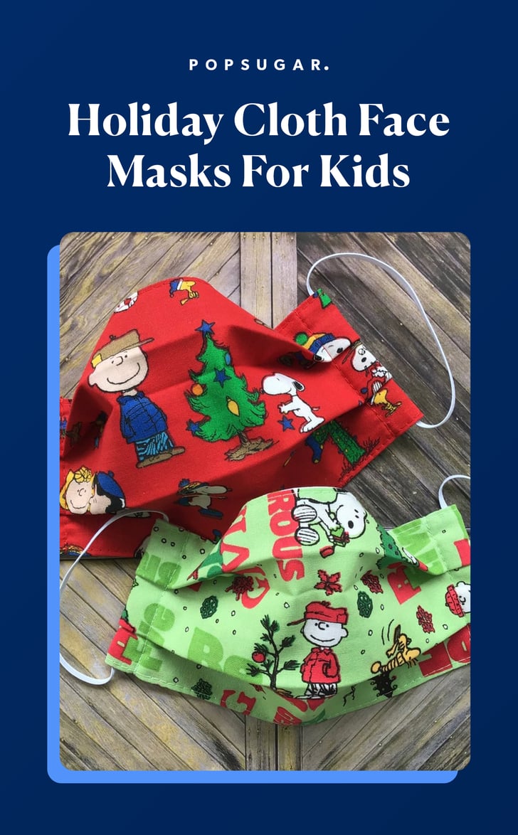 Holiday Cloth Face Masks For Kids