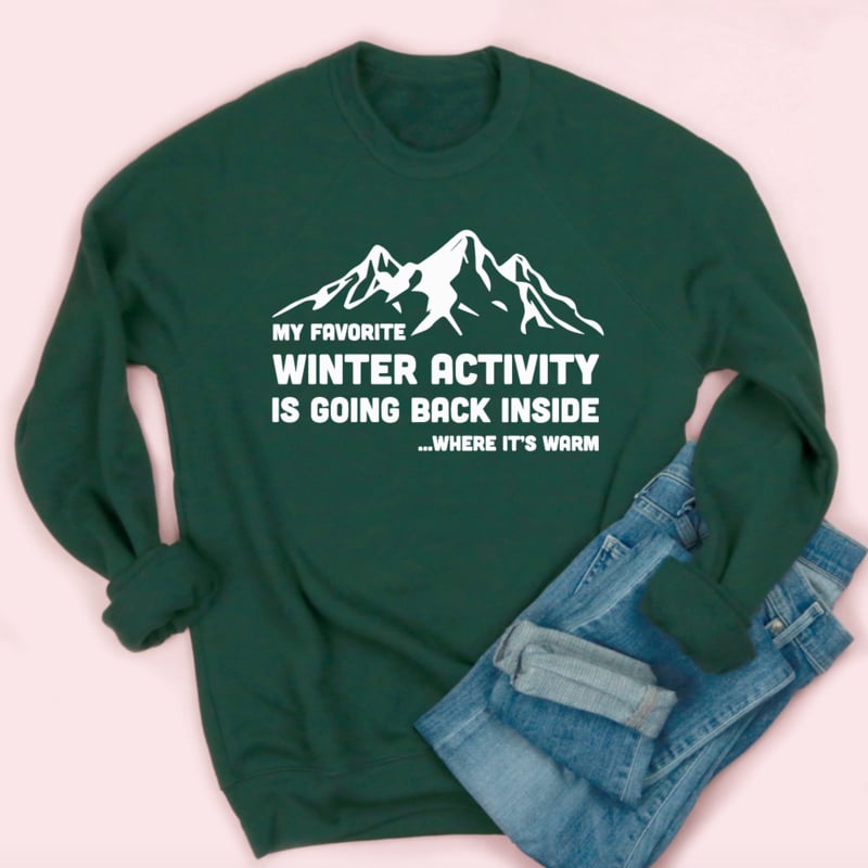 Winter Activity Fleece Sweatshirt