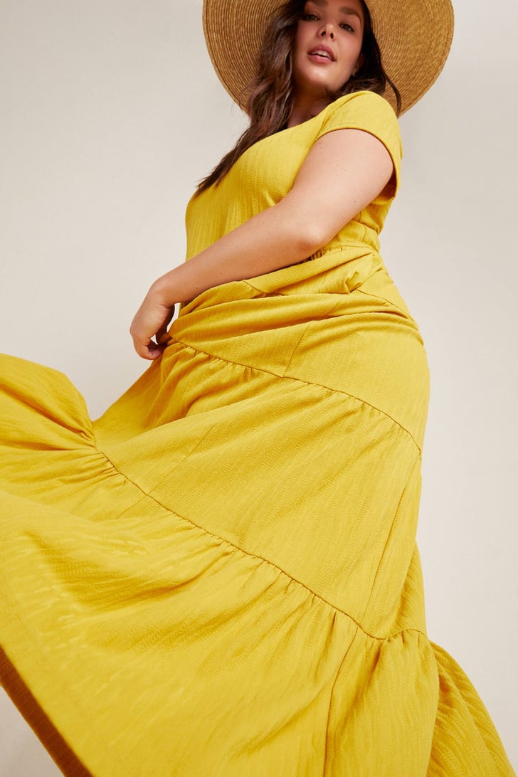 Maeve Gillian Tiered Maxi Dress | Best Plus-Size Clothes From Anthropologie | POPSUGAR Fashion 