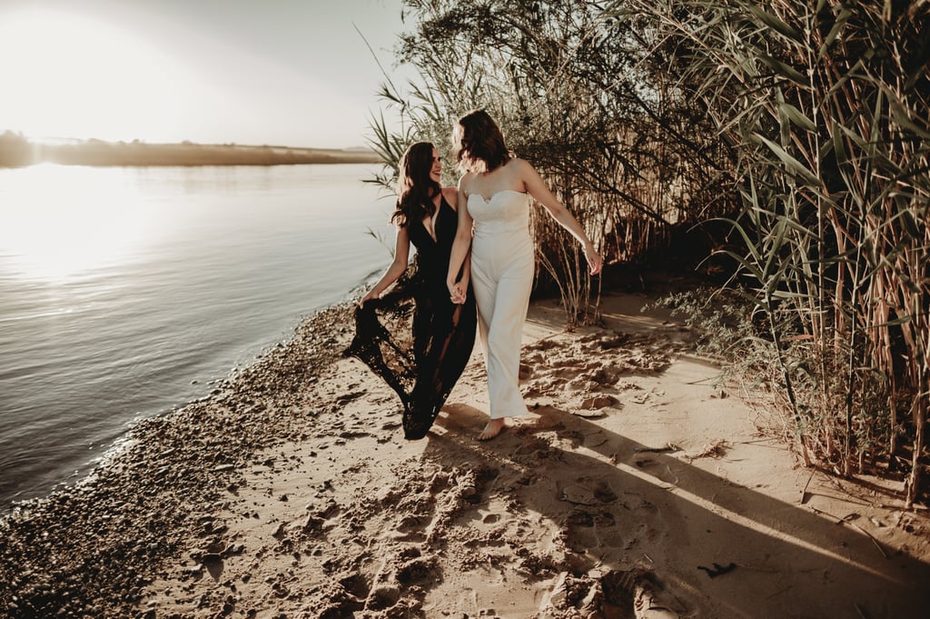 Sexy River Beach Engagement Photo Shoot