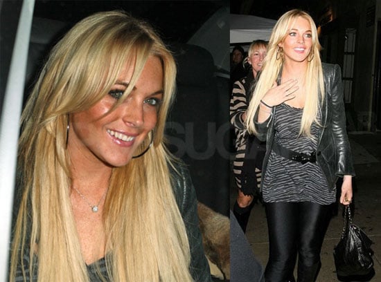 Lindsay Lohan Is Not So Coy at Koi Lindsay Lohan Is Not So Coy at Koi