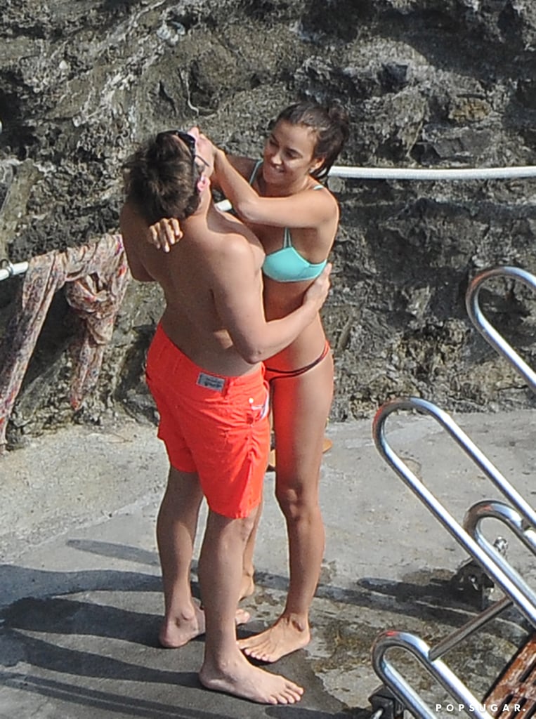 Bradley Cooper and Irina Shayk Beach PDA in Italy Pictures