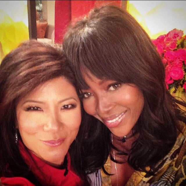 Naomi Campbell wished news anchor Julie Chen a happy birthday after appearing on The Talk. 
Source: Instagram user iamnaomicampbell