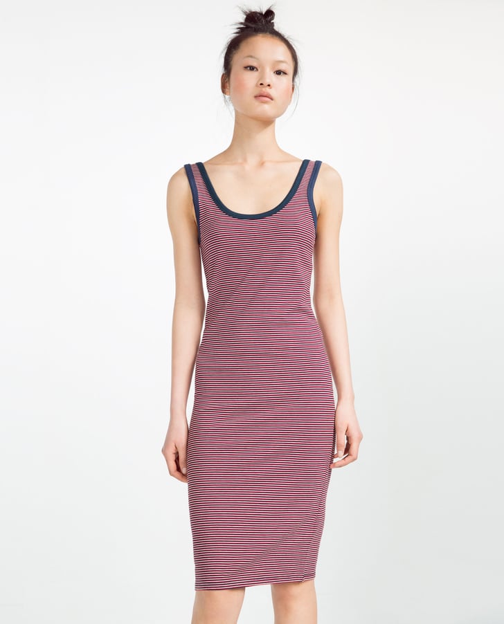Zara Striped Sleeveless Dress (10) Tank Dresses POPSUGAR Fashion