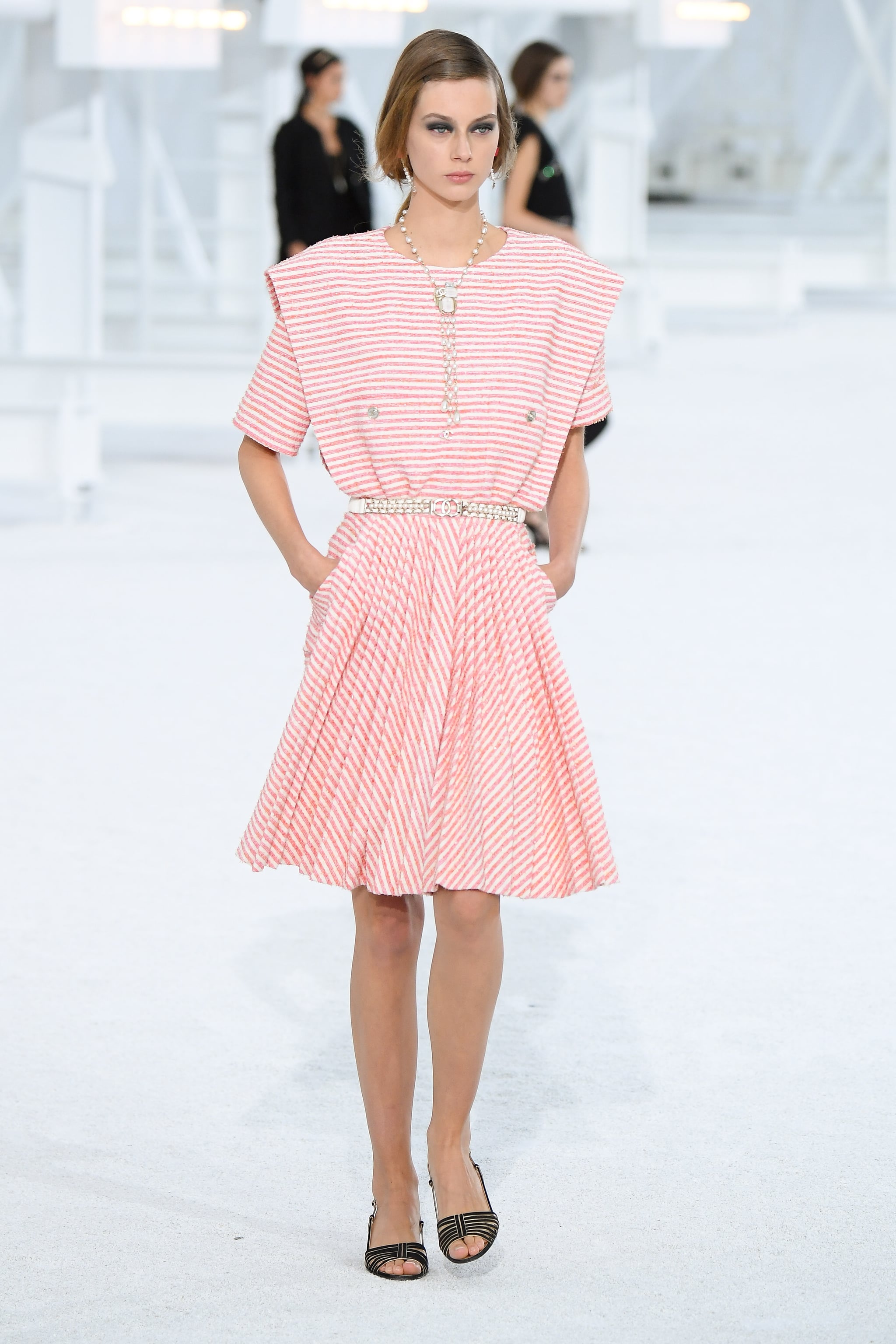 Chanel pink dress 2021 clearance