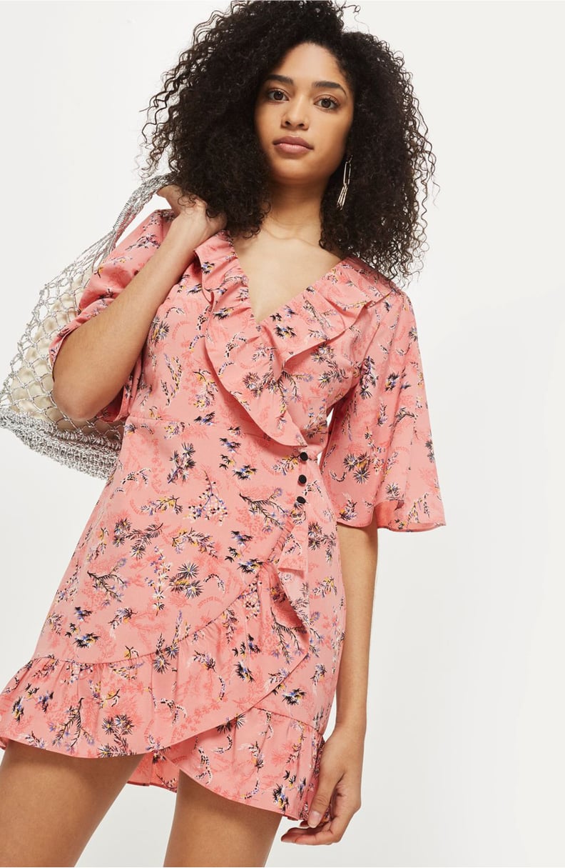 Topshop Off Duty Ruffle Tea Dress