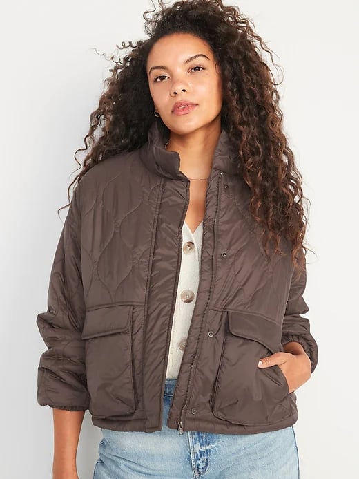 Old Navy Packable Oversized Water Resistant Quilted Jacket Old