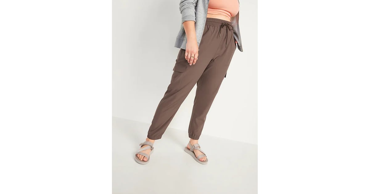 high waisted stretchtech cargo jogger pants for women