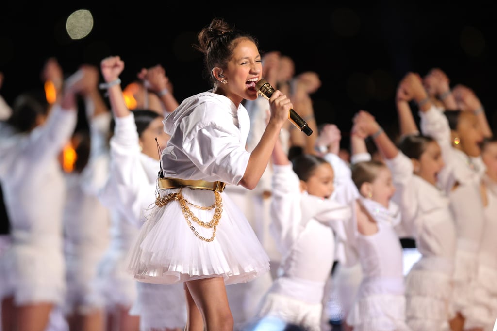 Watch Jennifer Lopez's Daughter Emme Sing at the Super Bowl