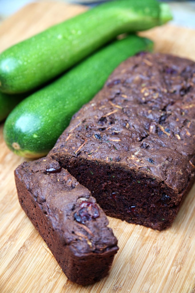 Vegan Chocolate Cranberry Zucchini Bread