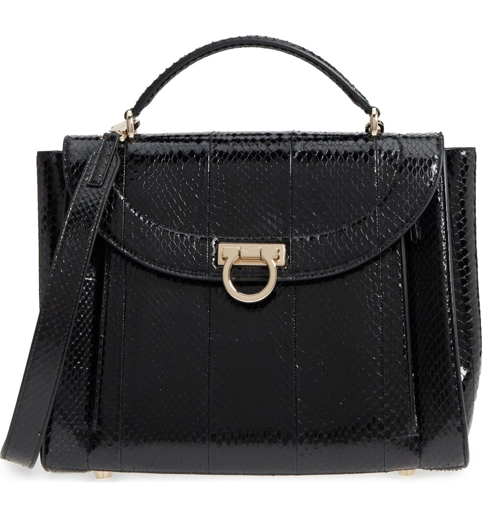 Salvatore Ferragamo Sophia Genuine Snakeskin Satchel