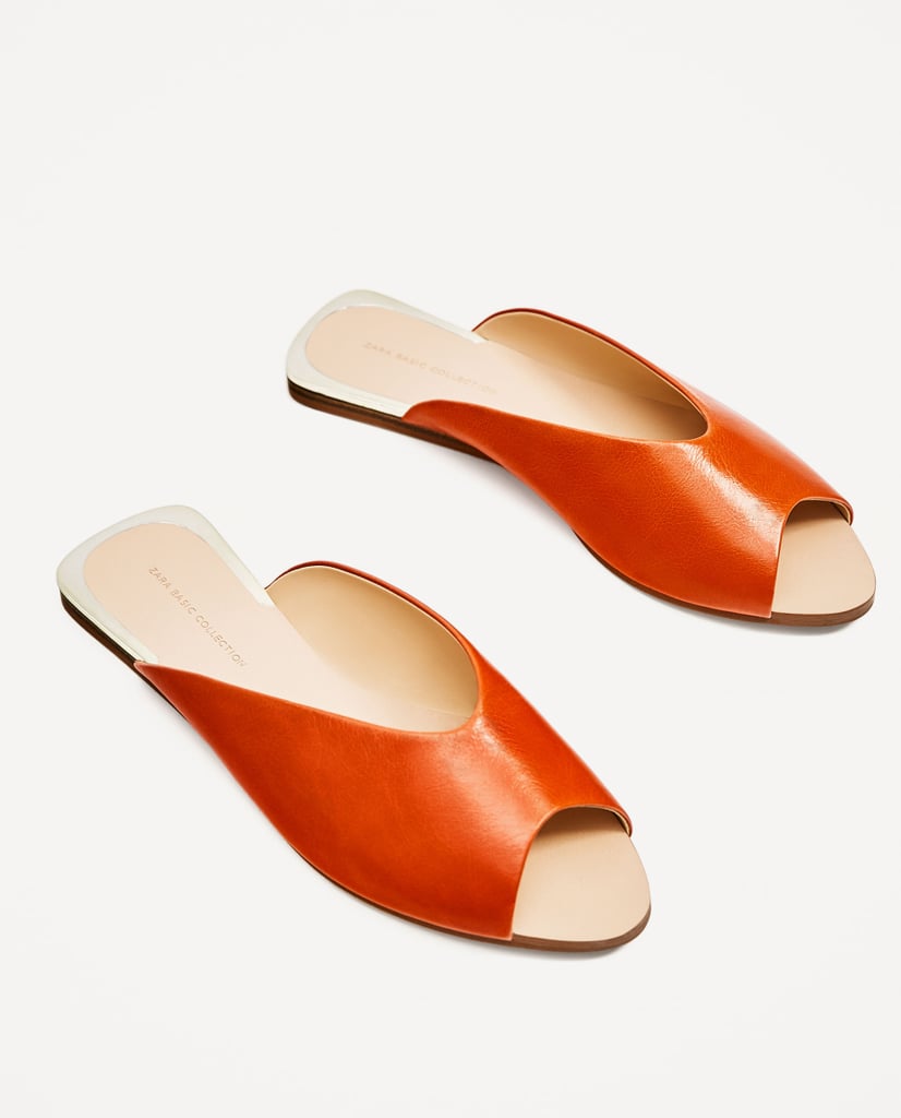 Feel free to toss your pool shoes and replace them with this chic pair of leather slides ($40).