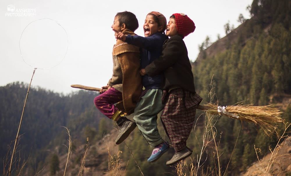 . . . And rode on broomsticks together!