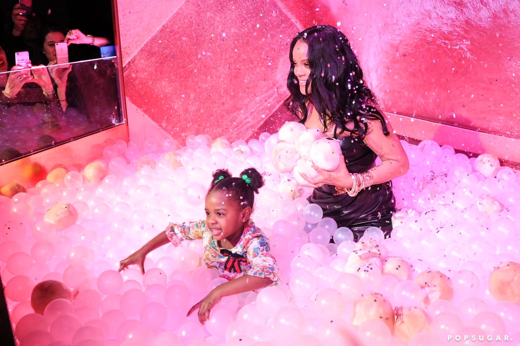 Rihanna and Niece Majesty at Fenty Beauty Event April 2018