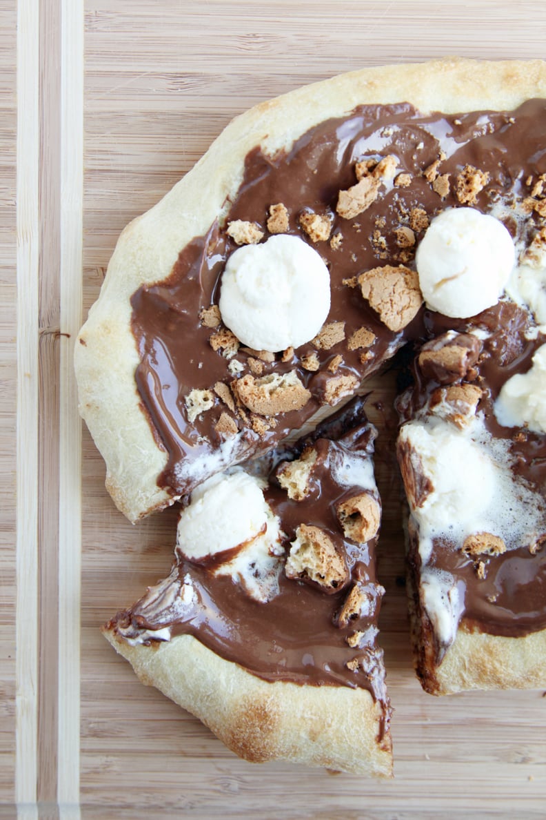 Almond Nutella Pizza