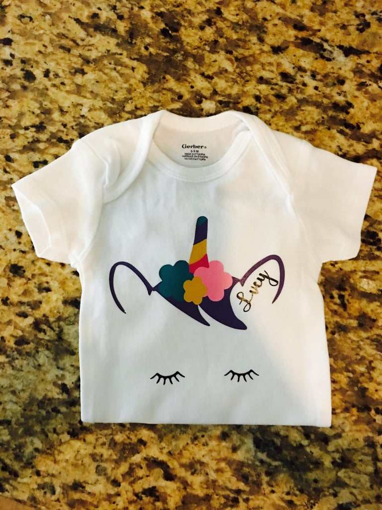 Unicorn Outline Onesie